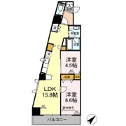 Hill Flat Osakiの間取り画像