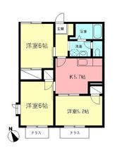 メイプルハイツBの間取り画像