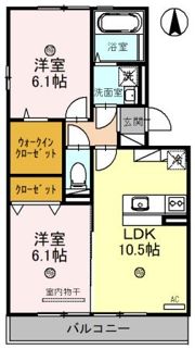 グレース中谷 B棟の間取り画像
