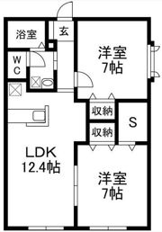 ソルトレークシティ C棟の間取り画像