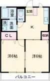クレインハイツⅠの間取り画像