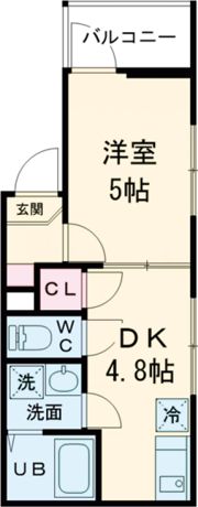 MELDIA大蓮Ⅱの間取り画像