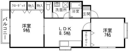 ベルハウゼの間取り画像