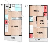 エフコート松江Bの間取り画像