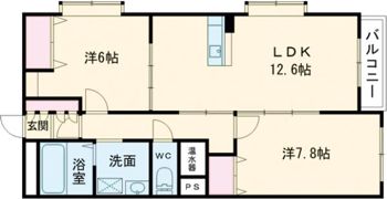 グランリーオ大川前の間取り画像