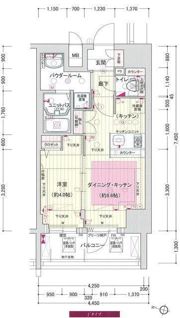 プレサンス三宮エレガンシアの間取り画像