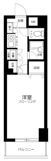 メゾンカルム横浜の間取り画像