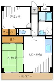 グランドゥール登戸の間取り画像