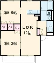 エクリスⅡの間取り画像