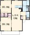 エクリスⅡの間取り画像
