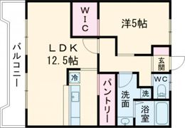 ハイツ東小浜の間取り画像