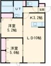 コンフォルト6条の間取り画像