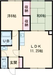 コーポ大國の間取り画像