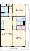 羽中マンションの間取り画像