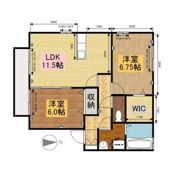 ウィルモア協和 Ⅱの間取り画像