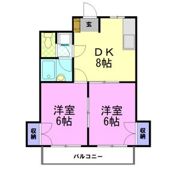 コーポアクツ2の間取り画像