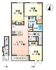 ヴェルフォーレの間取り画像