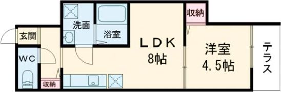 クレアール東岡町の間取り画像