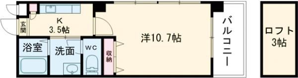 第13平勝ビルの間取り画像