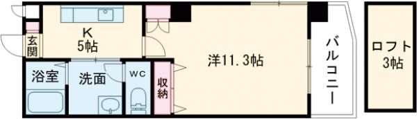 第13平勝ビルの間取り画像