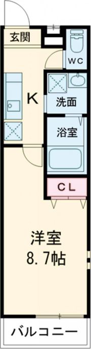 フジパレス長吉長原西Ⅰ番館の間取り画像