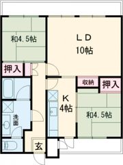 エステート河辺1号棟の間取り画像