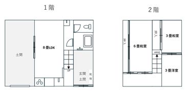 清水区築地町戸建の間取り画像