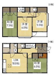大下戸建の間取り画像