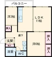 乙津アパートの間取り画像