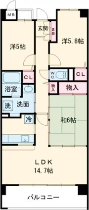 ファミーユ菅原の間取り画像