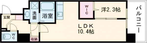 D.Clareset MELDIA早良街道の間取り画像