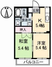 グリーンコーポN A棟の間取り画像