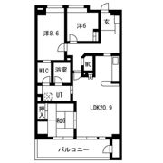 キャッスルハイツ鵜沼各務原の間取り画像