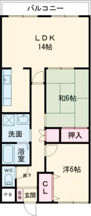 フェリース樟葉の間取り画像