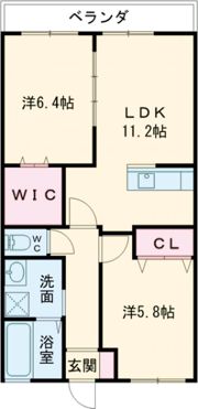 ガイアス Ⅱの間取り画像