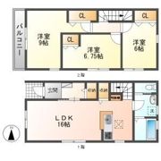 リーブルファイン川部 6号棟の間取り画像