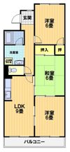 嵯峨野ロイヤルハイツの間取り画像