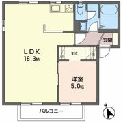 メゾンクレール Bの間取り画像