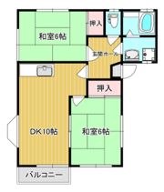コーポ木蓮Ⅰの間取り画像