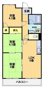 嵯峨野ロイヤルハイツの間取り画像