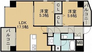 ロイヤルコンフォート龍田の間取り画像