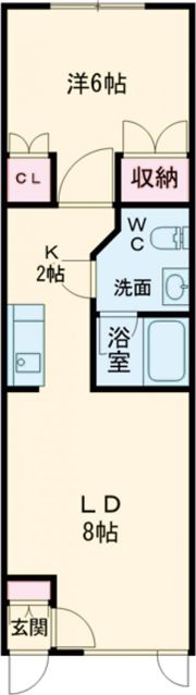 orangeぱれっとの間取り画像