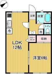 ハーモニー大田原西の間取り画像
