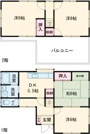 三郷町三松ケ丘東戸建の間取り画像