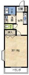 リヴハイツ Ⅰの間取り画像