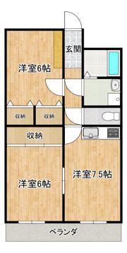 パークサイド早水 壱番館の間取り画像