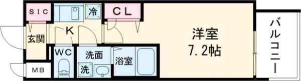 ファーストフィオーレ長田グランディールの間取り画像