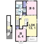西八幡アパート（028173001）の間取り画像