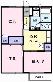 ソレイユ 西本パート1Aの間取り画像