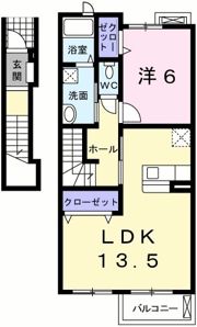 ネオ・ハーモニー太田Aの間取り画像